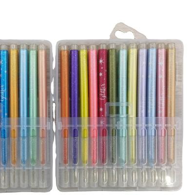 China New Hot Selling Glitter Ink Multicolor Customizable Logo Flash Pen For Painting for sale