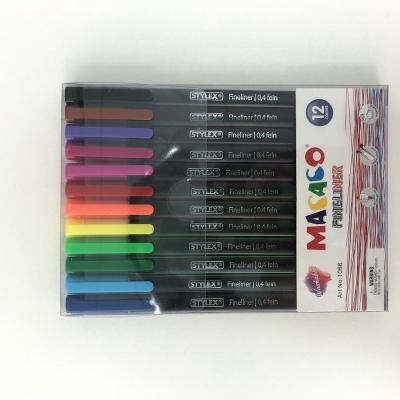 China Traver School Customized 6/10/12Colors Signature Pen Real Watercolor Brush Pen for sale