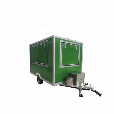 China Commercial Catering Outdoor Fast Food Trailer China Food Cart Food Van Trailer for sale