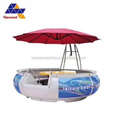 China Waterproof new products park round barbecue donut pedal boat / leisure boat donut boat for sale