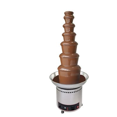 China Durable Commercial Chocolate Fountain Melting Machine 7 Rows Chocolate Fondue Machine for sale