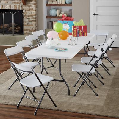 China Wholesale Folding 8 Seater Easy Carrying Plastic Table For Dining for sale