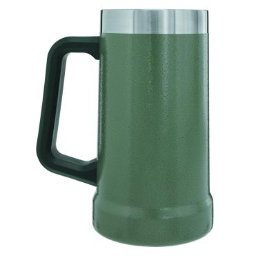 China 750ml 24oz PORTABLE Outdoor Adventure Large Handle Beer Stoneware Mug for sale