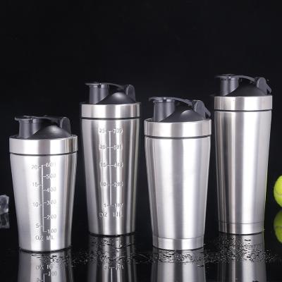 China Wholesale Viable 18oz 24oz Stainless Steel BPA Free Gym Custom Protein Shaker Bottle for sale