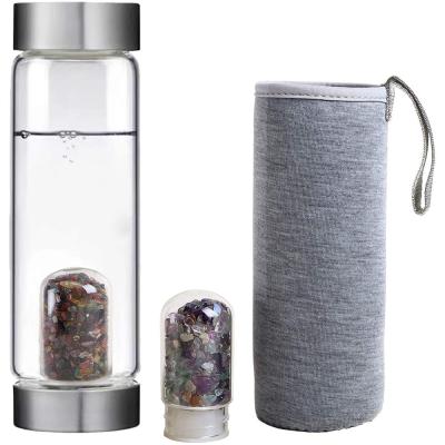 China Sustainable Custom Sleeve Amazon Top Selling Crystals Pods Water Bottle for sale