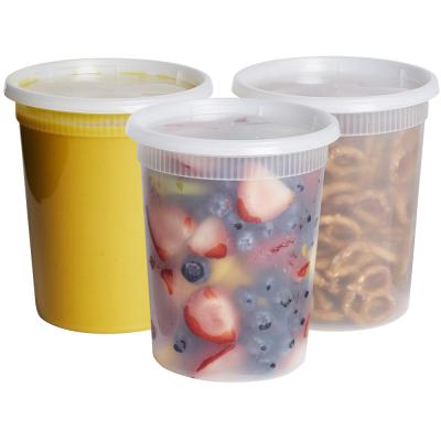 China PORTABLE 32 oz Heat Insulated Lunch Airtight Round Ceramic Food Container for sale