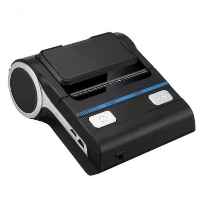 China Mini 80mm Supermarket Receipt Printer Portable Handheld Black And White Cashier Small Ticket Printer for sale