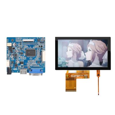 China NEW 4.3 Inch 800*480 Full View IPS LVDS Interface 40 Pin Used Plant Equipment 4.3 Inch LCD Touch Screen for sale