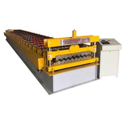 China Hotels Corrugated Sheet Metal Roll Forming Machine for sale