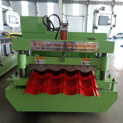 China Building Material Stores High Speed ​​Glazed Roof Panel Step Tile Roll Forming Machine Price for sale