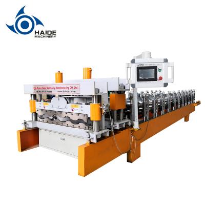 China Building Material Shops Metal Sheet Roof Forming Equipment , Automatic Roofing Sheets Rolling Machine Prices for sale