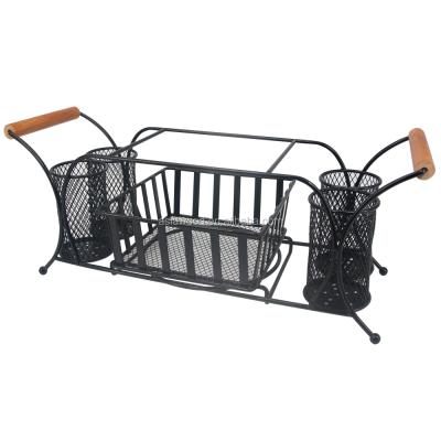 China Sustainable Metal Dish Rack Dish Drying Rack With PP Drainer Stray For Kitchen Accessories (AWK117) for sale