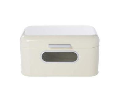 China Viable Modern Kitchen Storage Bin Bread Bread Box Powder Metal Liner Box for sale