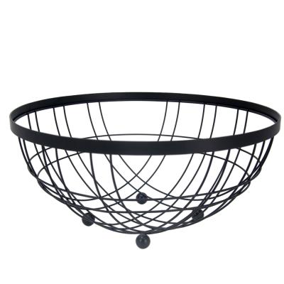 China Minimalist metal vegetable and fruit metal basket storage trays fruit basket storagedecorative rack for sale