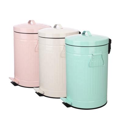 China Durable Galvanized Powder Coating Step Bin Bathroom Pedal Bin Dustin Bin (AWS105) for sale