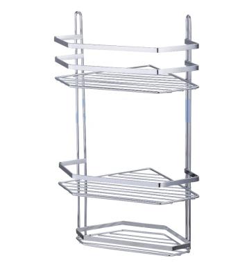 China High Quality Sustainable 3 Tier Metal Wire Bathroom Shower Caddy Rack Shampoo Hanging Grid for sale