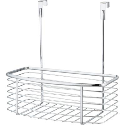 China High Quality Metal Bathroom Metal Storage Basket Kitchen Accessories Portable Wall Rack for sale