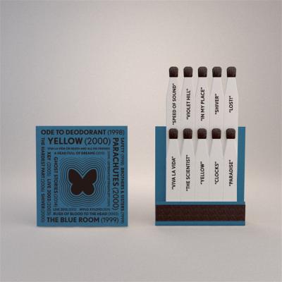 China Decorate Personalized Colored Wooden Safety Match, Custom Drawing Wooden Matchbox Butterfly Pattern Matches for sale