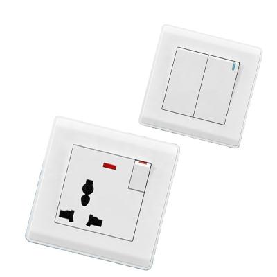 China Home Decoratio Full Range of Wall Switch and UK Plug and Multiple Socket Switches 1gang 5pin With 2Usb Outlets for sale