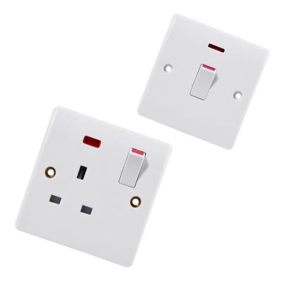 China Bakelite BGM easy install nexcus wall switch and electrical socket and 13A UK plug 220-250v for sale