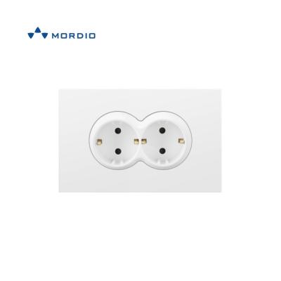 China PC wire drawing board. Q200 Switch Wall Switch Socket And Mechanism 2P Socket European Copper Sell Well In Ukraine Algeria Cameroon for sale