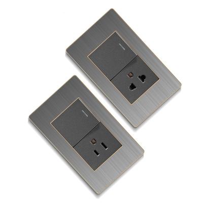 China Easy Installation Dominica Wall Switch Plug And Switch 16A Socket With 2usb Ports Philippines Colombia Lebanon Peru for sale