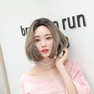 China 7JHH Hot Selling WIGS 2021 Youngest 13 Inch Chocolate Color Bob Synthetic Wigs For Women Christmas Short Bob Wigs Cosplay No Bangs for sale