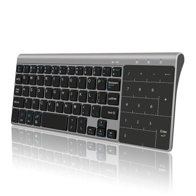 China High Quality Shipping Adjustable Function Tilt One Piece Portable USB Radio Connected Keyboard 2.4Ghz Mini Wireless Keyboard for sale