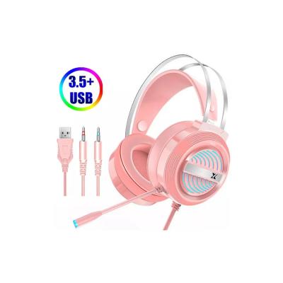 China Other X9 Stereo Gaming Headset 7.1 Surround Surround Bass Gaming Earphone USB Plug Virtual USB Plug Volume Control With MIC LED for sale