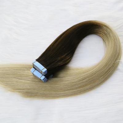 China Highest Quality Customized Tape Hair Natural Invisible Kinky Curly Color Tape Hair Beautiful for sale