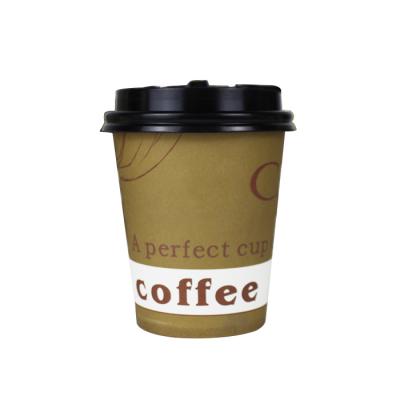 China Biodegradable Disposable Hot Coffee Promotional Insulated Paper Cups In Stock for sale