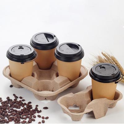 China Disposable Take Away Drinks Shelf Togo Box Disposable Coffee Paper Cup Holder For Coffee for sale