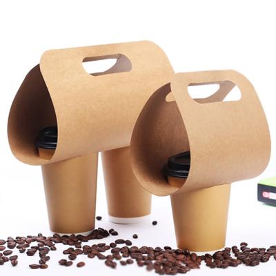 China Wholesale Disposable Eco Friendly Coffee Catering Disposable Paper Cup Holder for sale