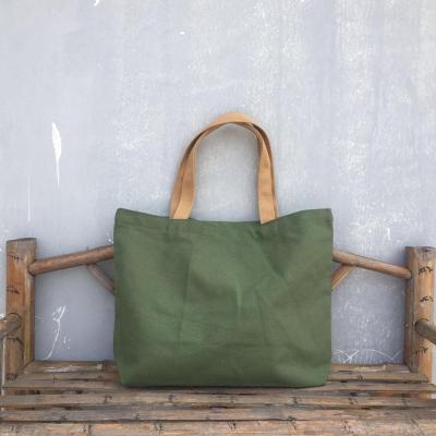 China Macadamia color cotton canvas tote bag hotsale cotton canvas shopping bag handled laptop bag for sale