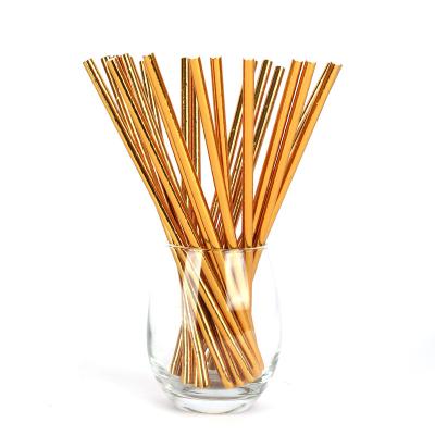 China Minimalist Safe Disposable Biodegradable Blocking Drinking Paper Straws For Smoothie for sale