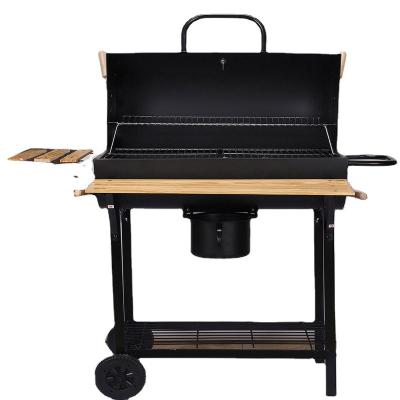 China Easily Cleaned Easy Installation Oil Barrel Stove Offset BBQ Garden Charcoal Grill for sale