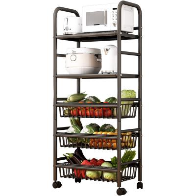 China Multi-Layer Kitchenroom Fruit and Vegetable Storage Rack for sale