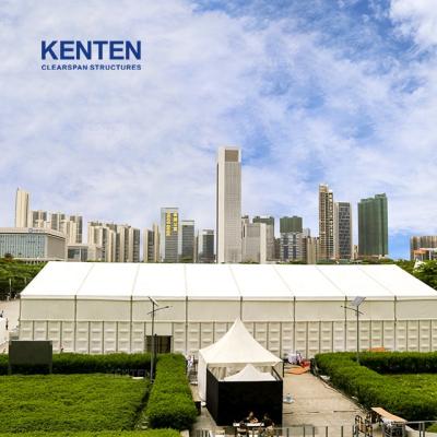 China KENTEN WAREHOUSE 40ft Exhibition Roof Container Fabric Covered Tent/Party/Event/Trade Show/Wedding/PVC for Canopy Events for sale