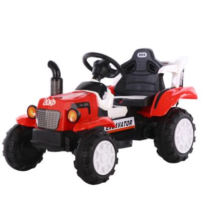 China High Quality Safety Dual Drive Kids Electric Car Tractor with Detachable Traile for sale