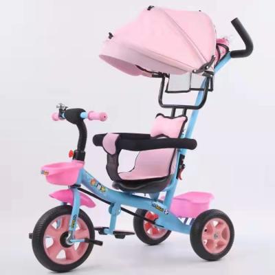 China Ride On Toy New Push Handle Kids Tricycle Baby Tricycle 3 Wheels Tricycle For Children Kids for sale