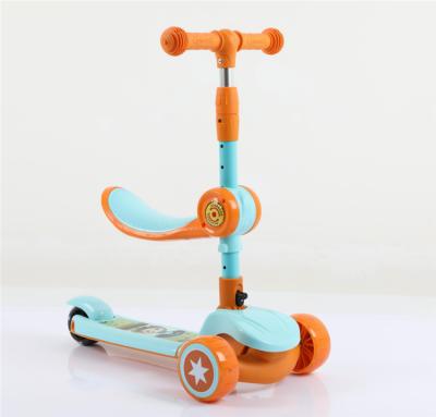 China Child Three-in-One Scooter Children's Pedal Wheel Flashing Three-Wheel Scooter for sale