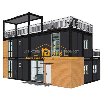 China Parking lot UPS 2020 new design high tech pre fabricated luxury container house for sale for sale