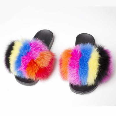 China Fashion Trend Lovely Animal Fluffy Indoor Slippers Cute Women's Children's Indoor Fluffy Slippers for sale