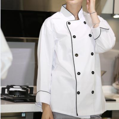 China Customized LOGO wholesale unisex button chef uniform uniform for restaurant hotel factory price chef uniform for sale