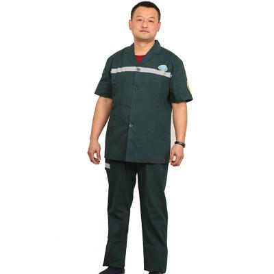 China Doctor Uniform Ambulance Driver Jacket And Pants Working Uniform With Safety Reflective Belt for sale