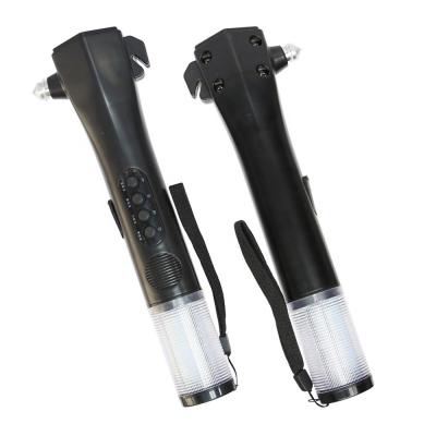 China Emergency Tending Hot 2020 Broken Safety Hammer Flashlight Windows Car Emergency Products for sale