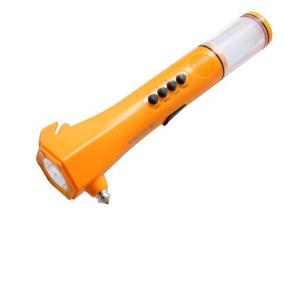 China Multifunctional Acousto-optic Car Emergency Alarm Emergency Flashlight Rechargeable Led Torch for sale