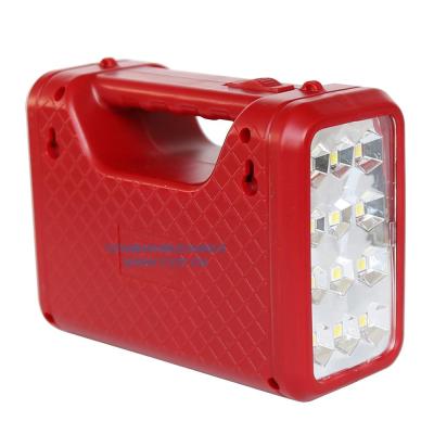 China Emergency Mobile Charging Home Portable Mini Solar Light Kit LED Rechargeable Flashlight for sale