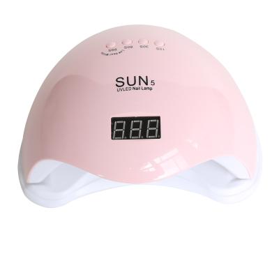 China ABS Plastic With UV Sensor Outdoor Automatic Nail Pink IR 48W Manicure UV Lamp Led Nail UV Gel Curing Light for sale