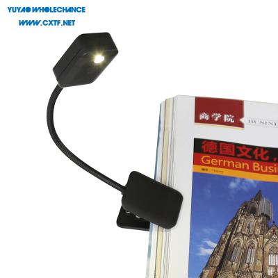 China Flexible Clip Black Flexible Metal Pipe Neck Twist LED Clip Book Light for sale